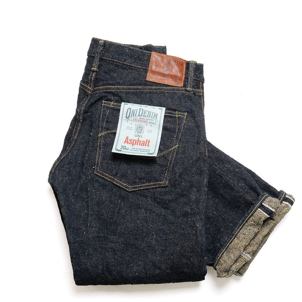 ONI DENIM Regular Fit Straight ASPHALT Denim ONI