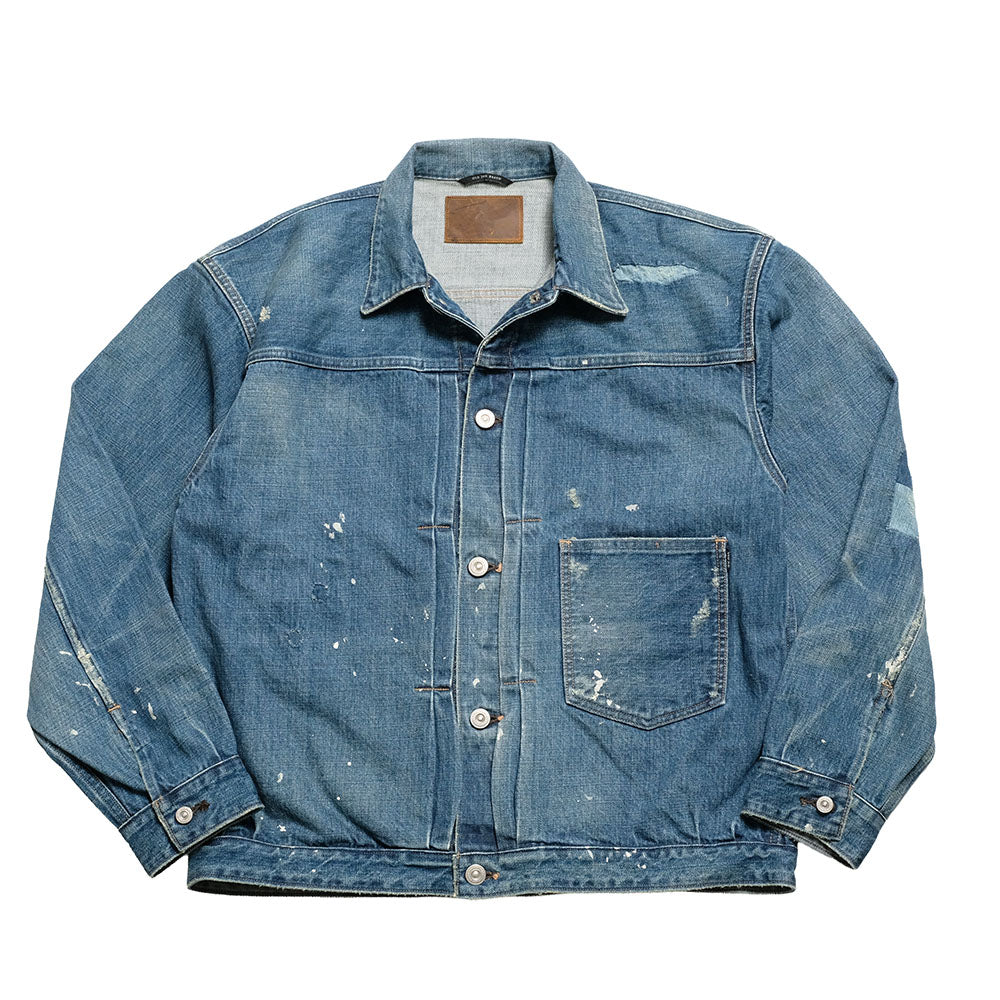 OLD JOE BRAND - ONE POCKET JEAN JACKET (SCAR FACE & PAINT