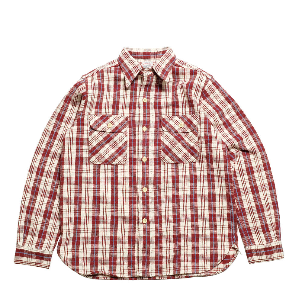 WAREHOUSE - Lot.3104 FLANNEL SHIRTS - E柄 - ONE WASH - 3104E-25