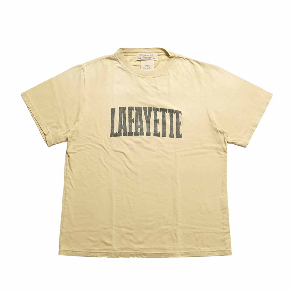 REMI RELIEF Compact Tシャツ◆  イエロー REMI RELIEF - NEW SP Processing - REGULAR S/S TEE - LAFAYETTE