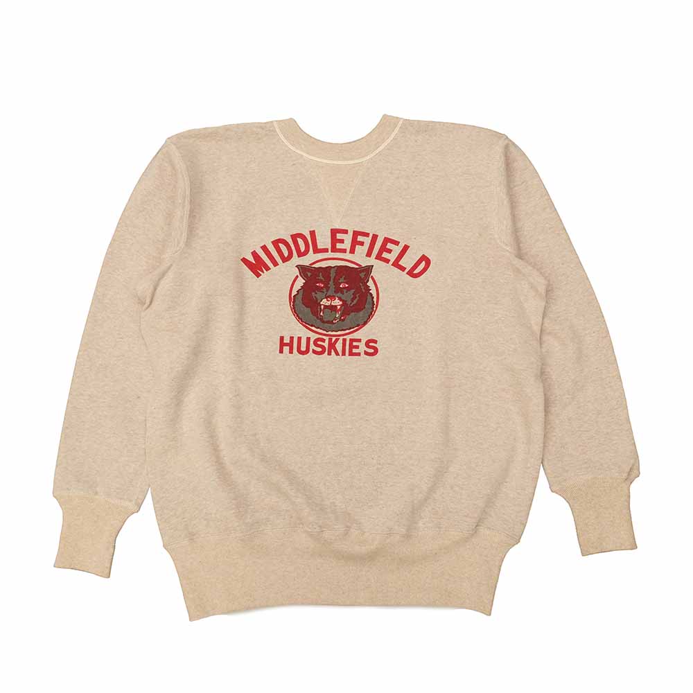 Warehouse MIDDLEFIELD HUSKIES スウェット 40 WAREHOUSE - Lot.403 - SET IN FREEDOM SWEATSHIRT - MIDDLEFIELD