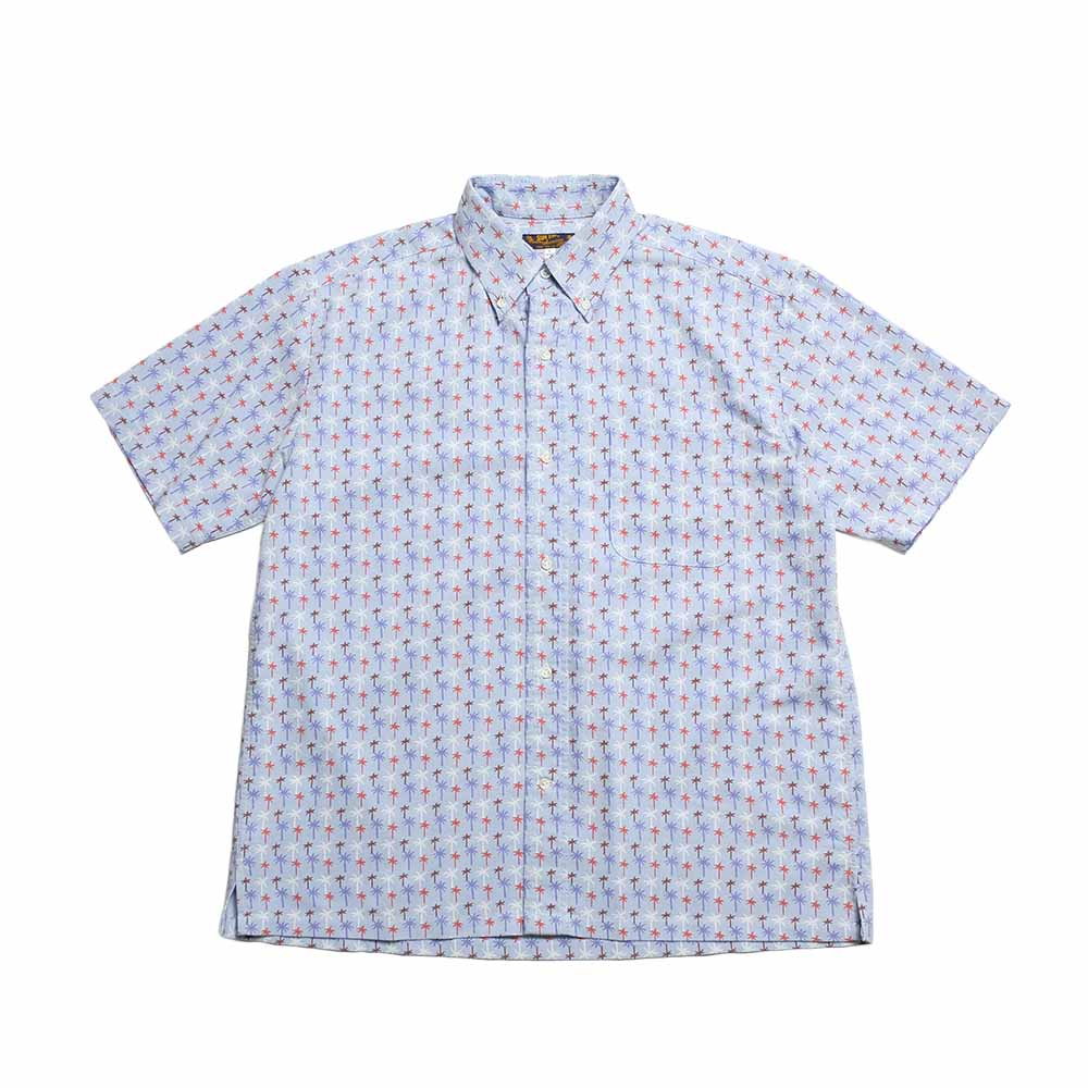 Tropical  美品 SUN SURF - COOLMAX® OXFORD B.D. SHIRT - PALM TREE - SS39745