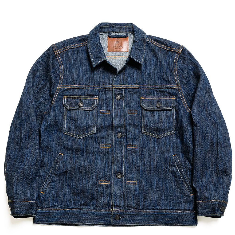 Pure Blue Japan - 14.5oz Waterfall Denim Type 2 Jacket - Dark