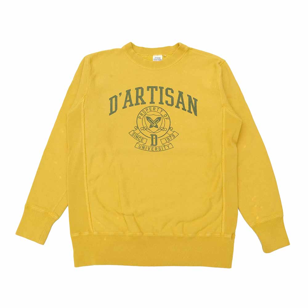 STUDIO D’ARTISAN - Reverse Style Sweatshirt - UNIVERSITY - 8123B