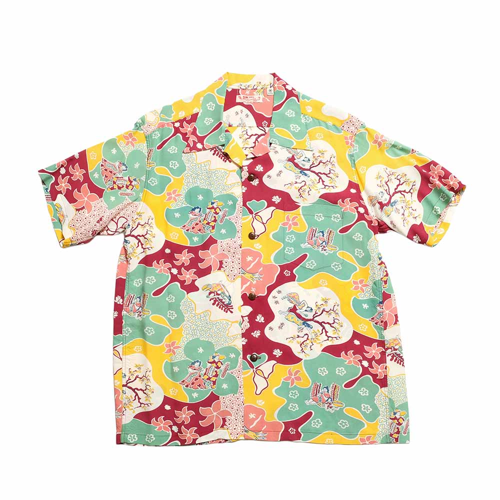 その他 hawaiian222 SUN SURF - S/S RAYON HAWAIIAN SHIRT - PARADISE HULA - SS39624