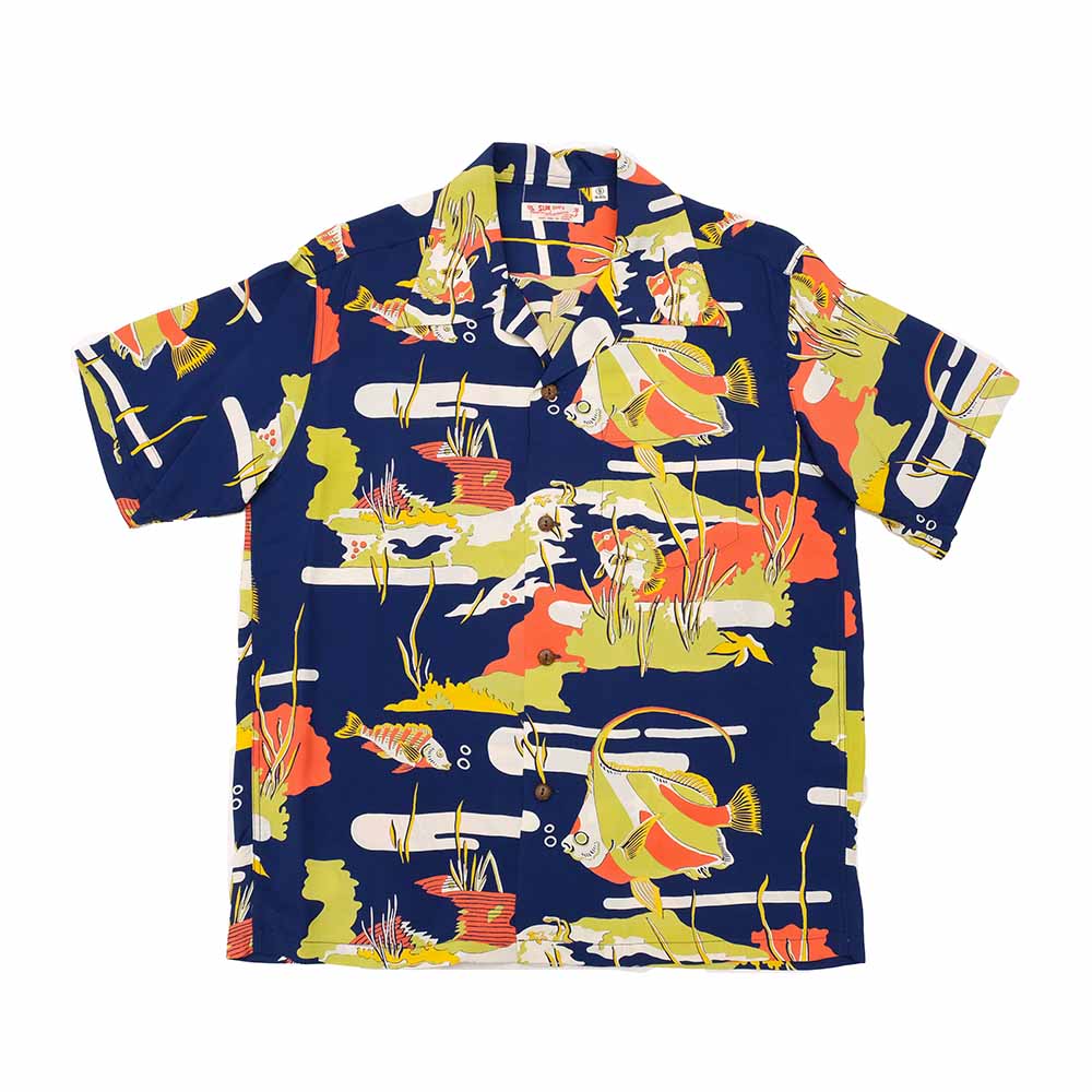 SUN SURF - S/S RAYON HAWAIIAN SHIRT - MOORISH IDOL - SS39029