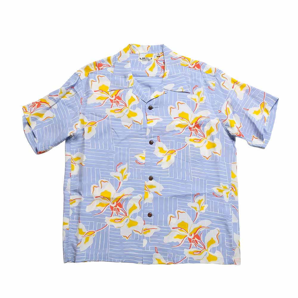 SUN SURF - S/S RAYON HAWAIIAN SHIRT - WHITE GINGER - SS39615
