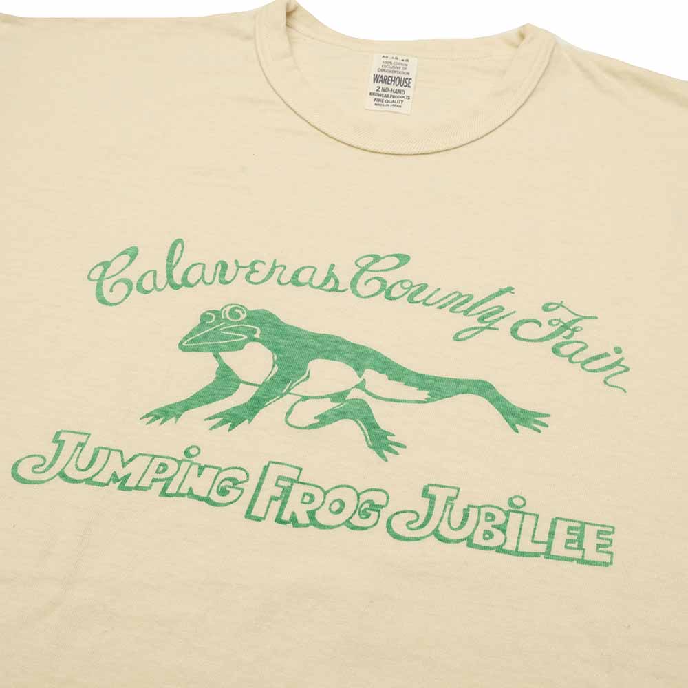 WAREHOUSE - 2ND HAND SERIES - Lot.4064 - S/S T-SHIRTS - JUMPING FROG - 4064JUM-24