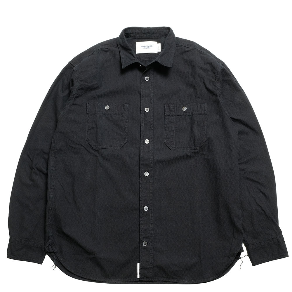 MOMOTARO JEANS - SASHIKO L/S SHIRT - MMLS6005 – HINOYA Online Store
