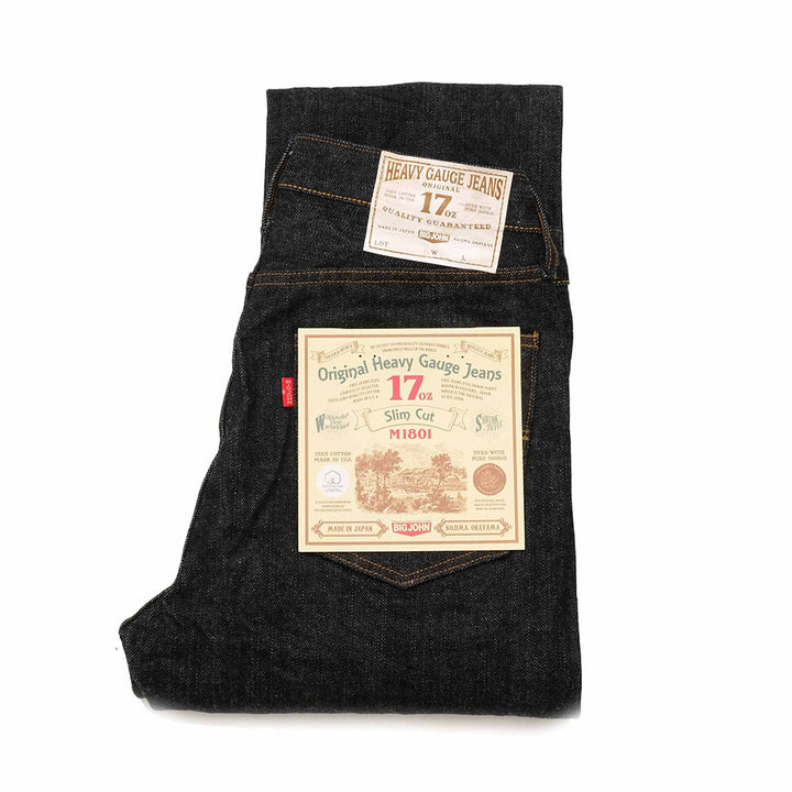 BIG JOHN - 17oz Heavy Gauge Jeans - Slim Cut - M1801