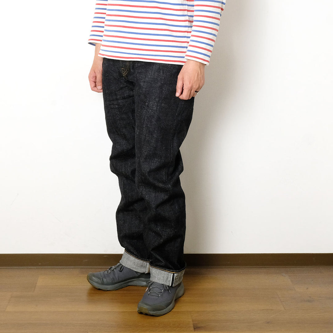 omotodenim - 15.5oz SLUB-NEP DENIM RELAX FIT BUTTON FLY - 0611