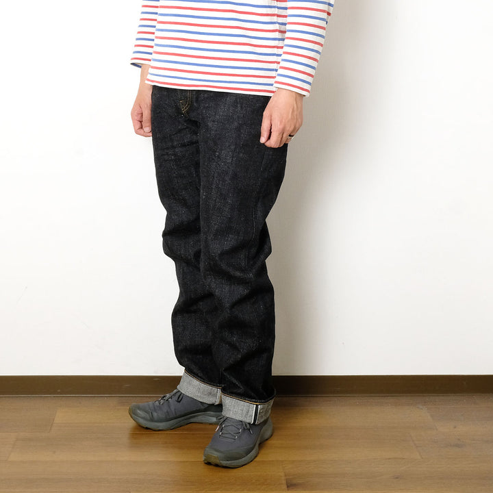 omotodenim - 15.5oz SLUB-NEP DENIM RELAX FIT BUTTON FLY - 0611