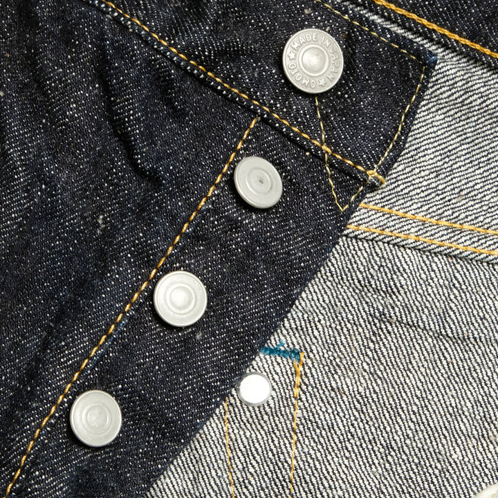 omotodenim - 15.5oz SLUB-NEP DENIM RELAX FIT BUTTON FLY - 0611
