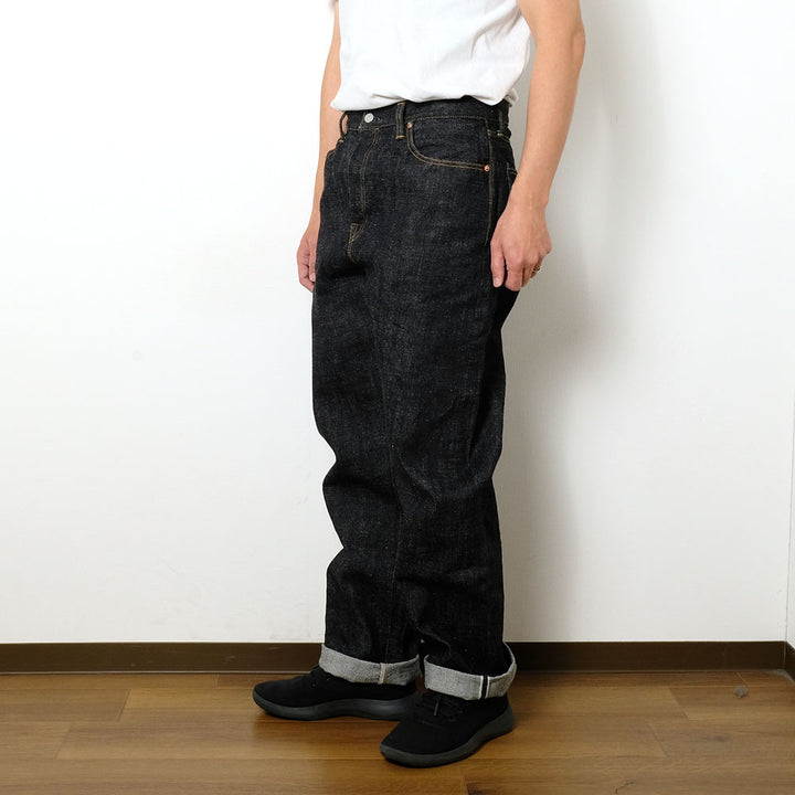omotodenim - 15.5oz SLUB-NEP DENIM LOOSE FIT BUTTON FLY - 0811