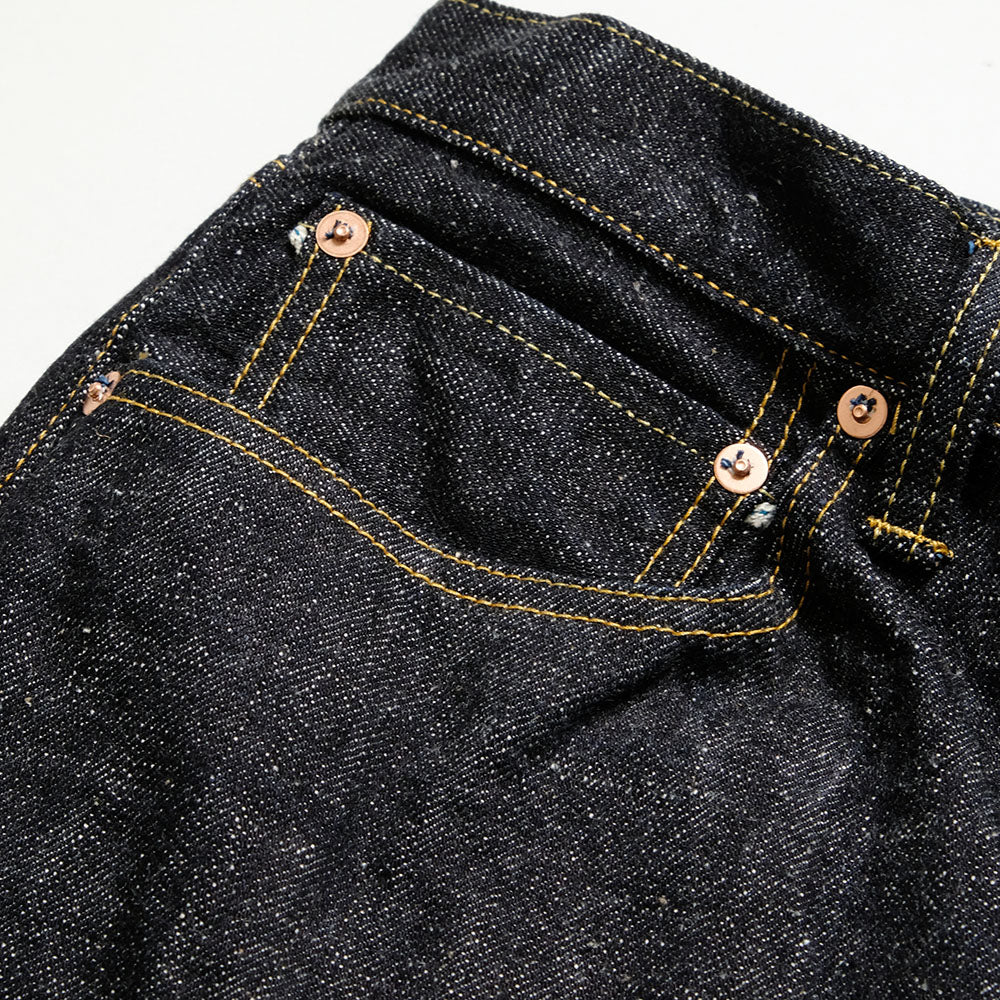 omotodenim - 15.5oz SLUB-NEP DENIM LOOSE FIT BUTTON FLY - 0811