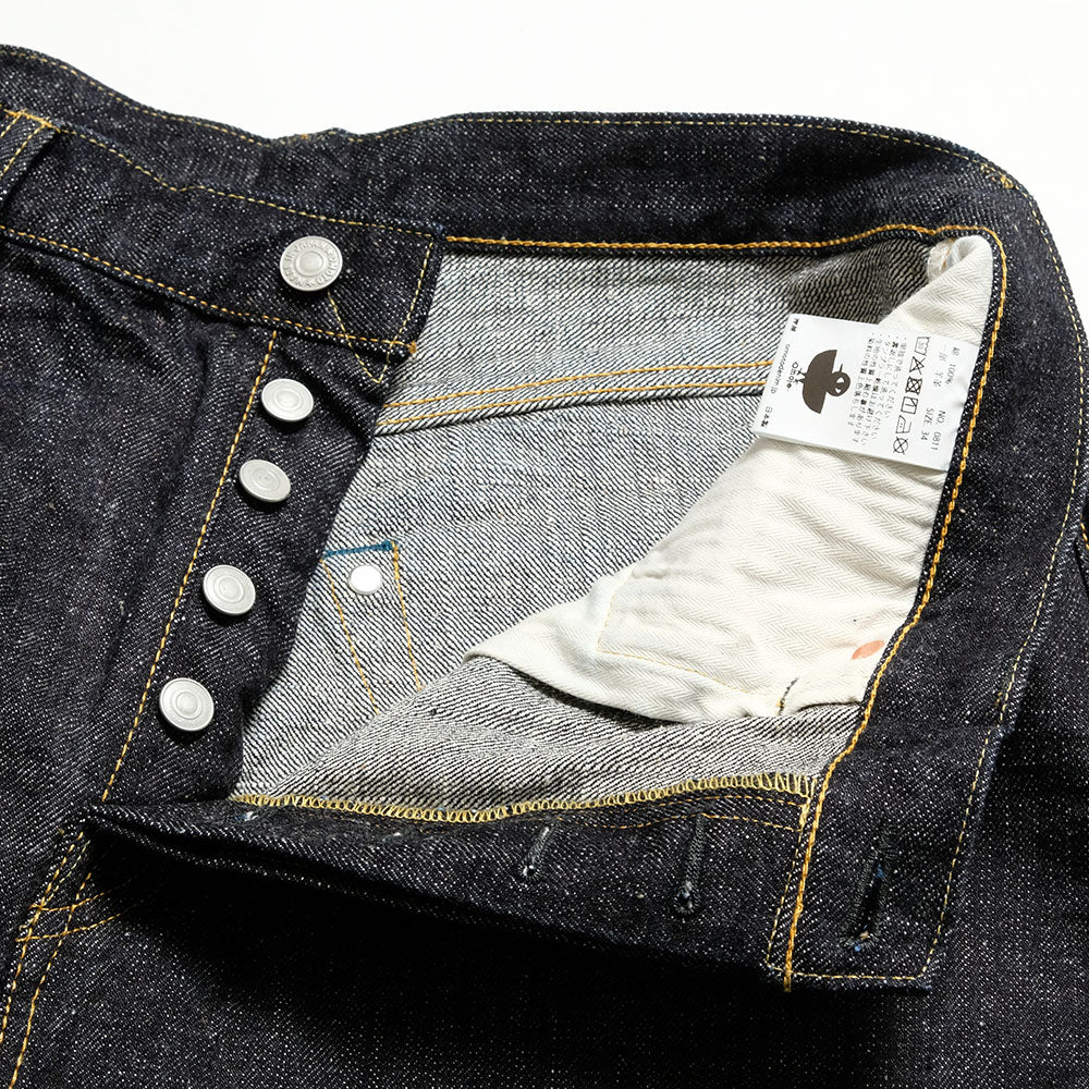 omotodenim - 15.5oz SLUB-NEP DENIM LOOSE FIT BUTTON FLY - 0811