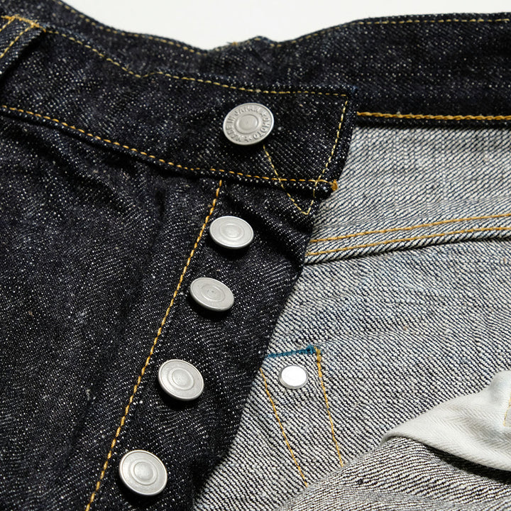 omotodenim - 15.5oz SLUB-NEP DENIM LOOSE FIT BUTTON FLY - 0811