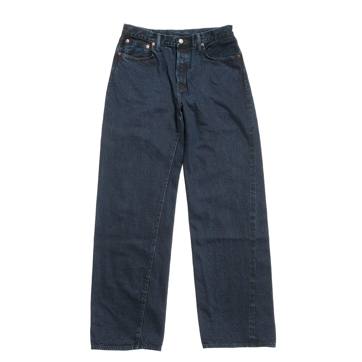omotodenim - 13.5oz DENIM LOOSE FIT BUTTON FLY - Sumizome Overdyed - 0815-BCH