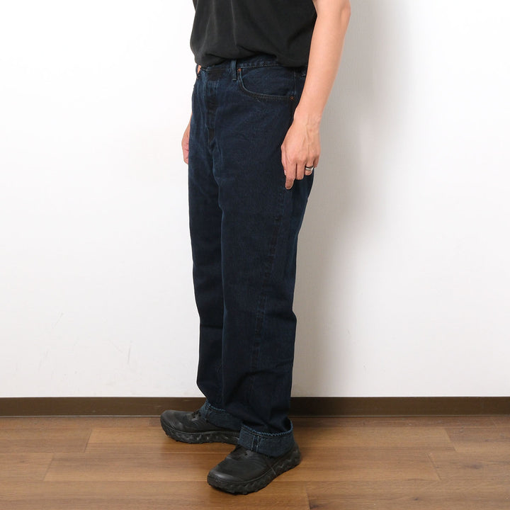 omotodenim - 13.5oz DENIM LOOSE FIT BUTTON FLY - Sumizome Overdyed - 0815-BCH