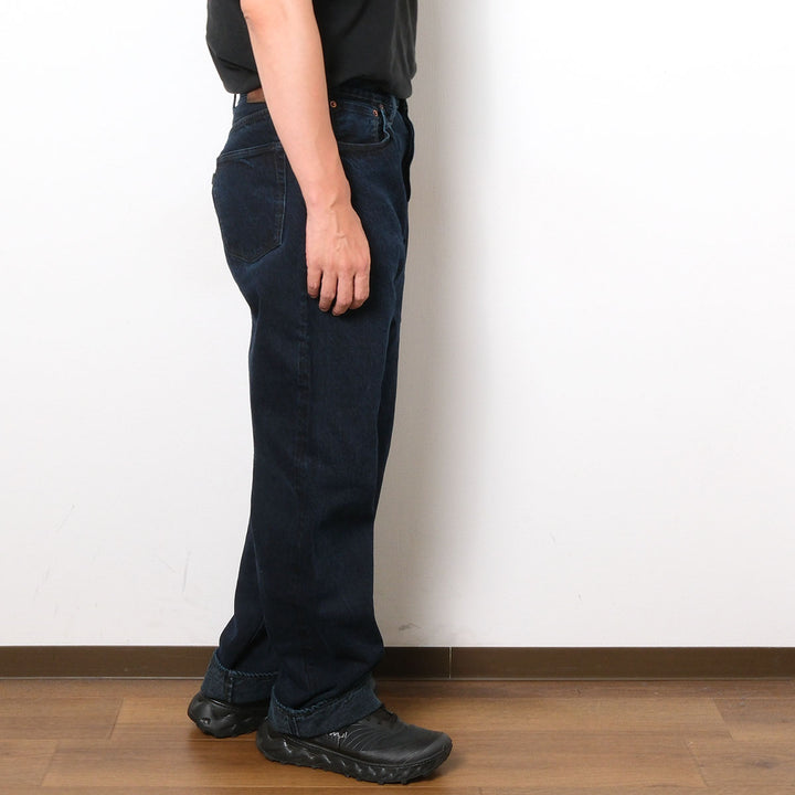 omotodenim - 13.5oz DENIM LOOSE FIT BUTTON FLY - Sumizome Overdyed - 0815-BCH