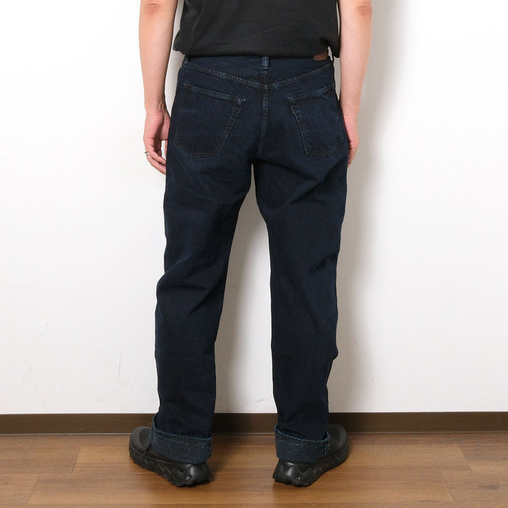 omotodenim - 13.5oz DENIM LOOSE FIT BUTTON FLY - Sumizome Overdyed - 0815-BCH