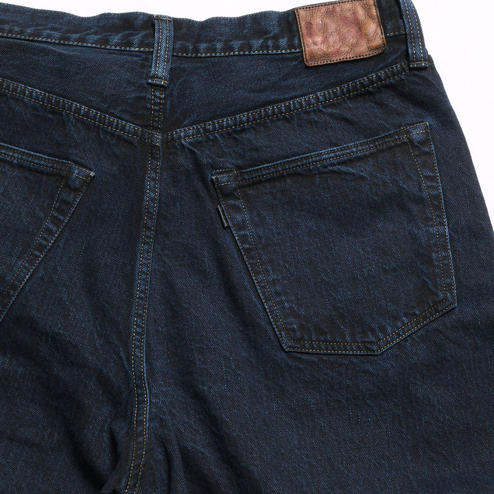 omotodenim - 13.5oz DENIM LOOSE FIT BUTTON FLY - Sumizome Overdyed - 0815-BCH