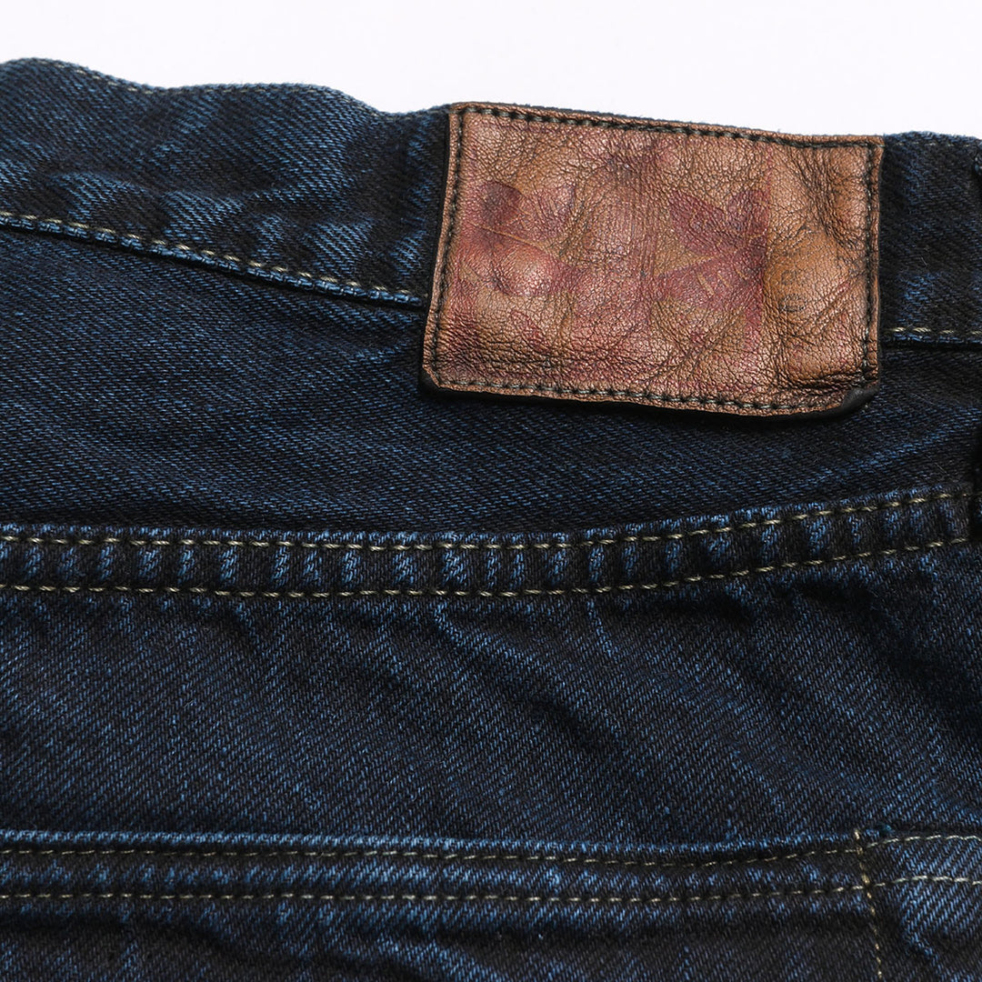 omotodenim - 13.5oz DENIM LOOSE FIT BUTTON FLY - Sumizome Overdyed - 0815-BCH