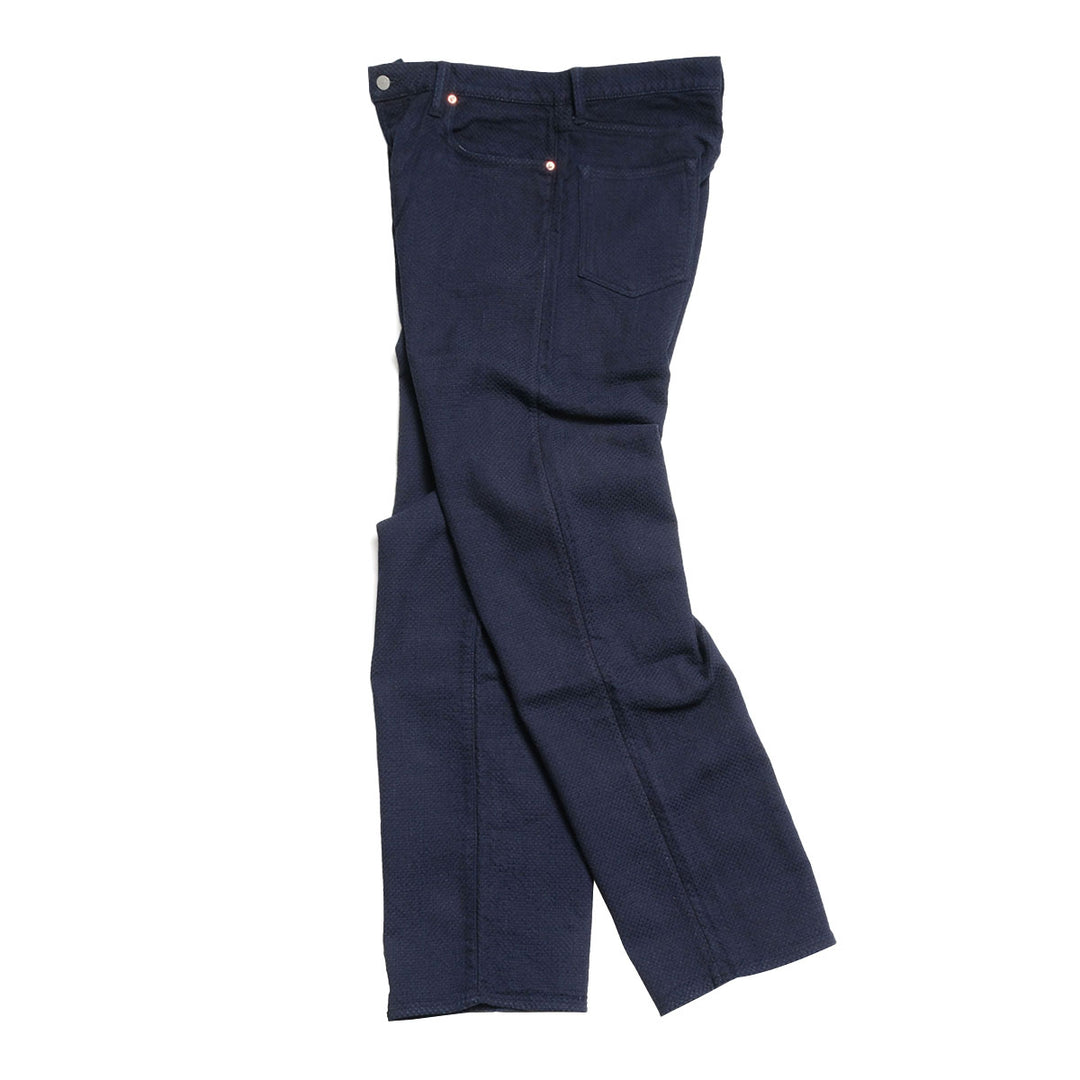 omotodenim - 15oz ORI-SASHI SASHIKO LOOSE FIT BUTTON FLY - 0821
