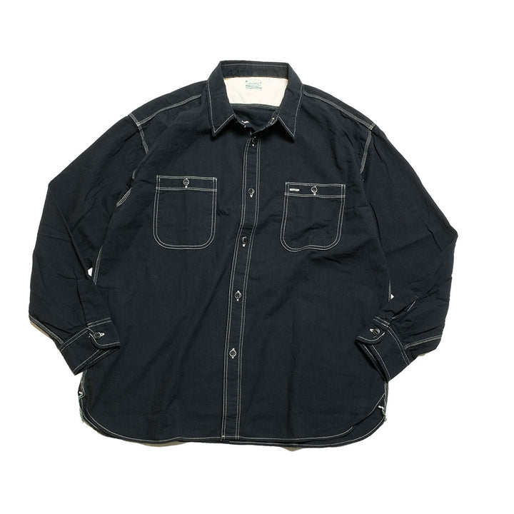 BURGUS PLUS - Beta Chambray Work Shirt - Wide Silhouette - HBP-300CHBWD