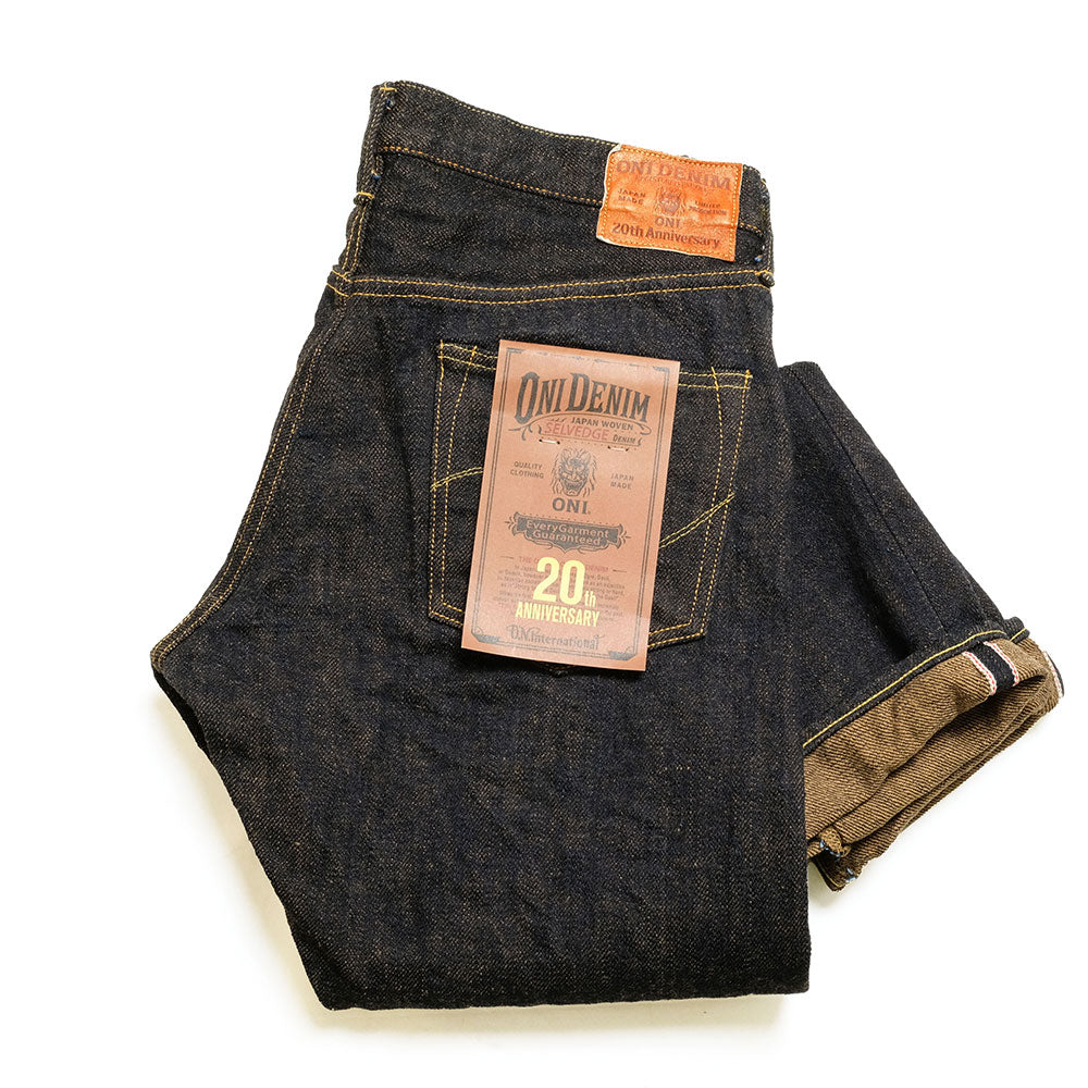鬼デニムONI DENIM ONI-622 20th Anniversary ONI DENIM 20th Anniversary Relax Tapered Weft MOCA ONI622-20TH