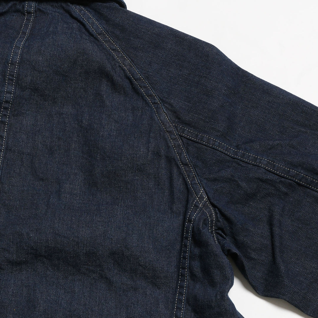 BLUE BLUE - JK101 - Selvedget Light Denim Raglan Sleeve Coverall - One Wash - 1004811
