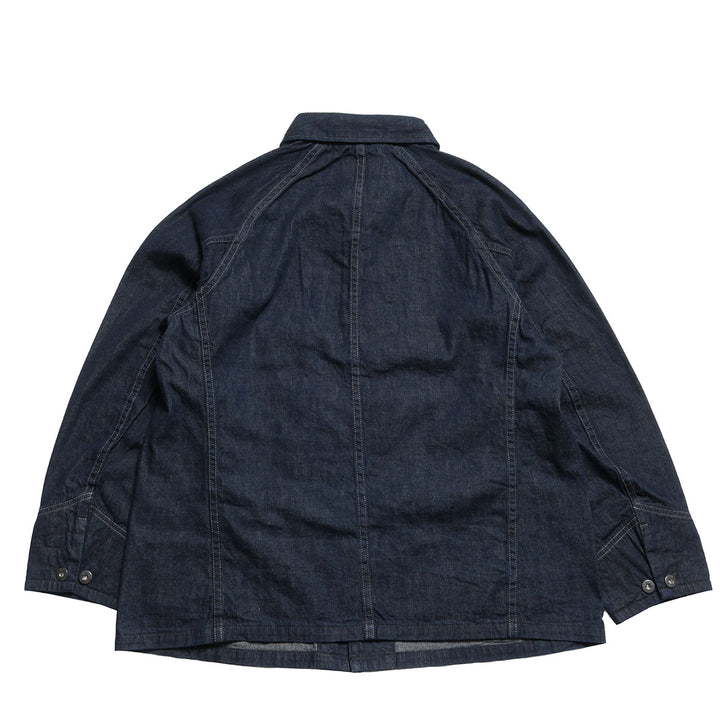 BLUE BLUE - JK101 - Selvedget Light Denim Raglan Sleeve Coverall - One Wash - 1004811