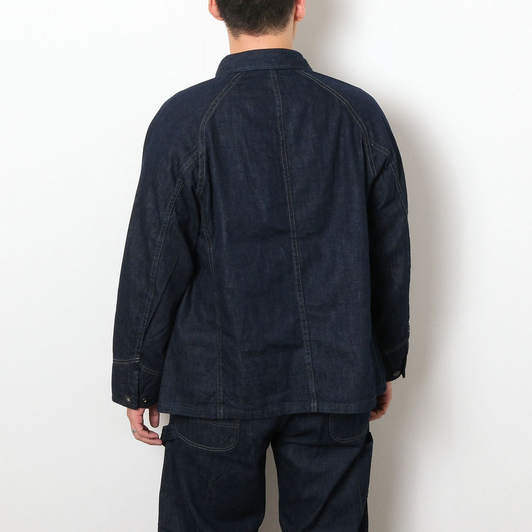 BLUE BLUE - JK101 - Selvedget Light Denim Raglan Sleeve Coverall - One Wash - 1004811