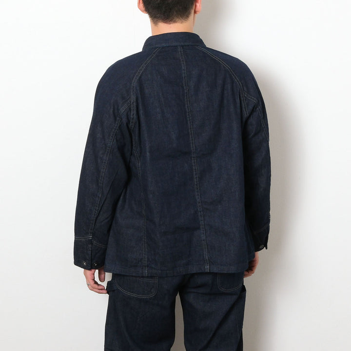 BLUE BLUE - JK101 - Selvedget Light Denim Raglan Sleeve Coverall - One Wash - 1004811