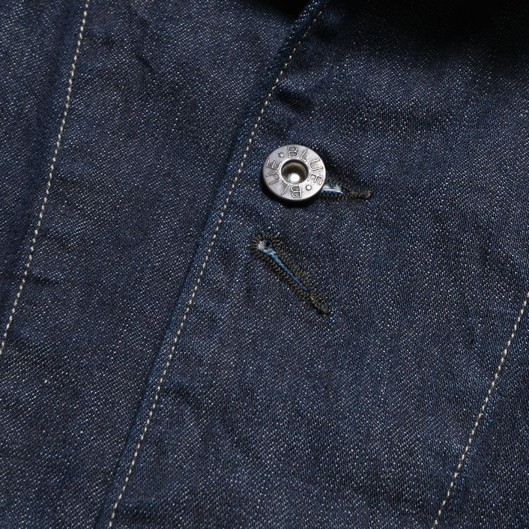 BLUE BLUE - JK101 - Selvedget Light Denim Raglan Sleeve Coverall - One Wash - 1004811
