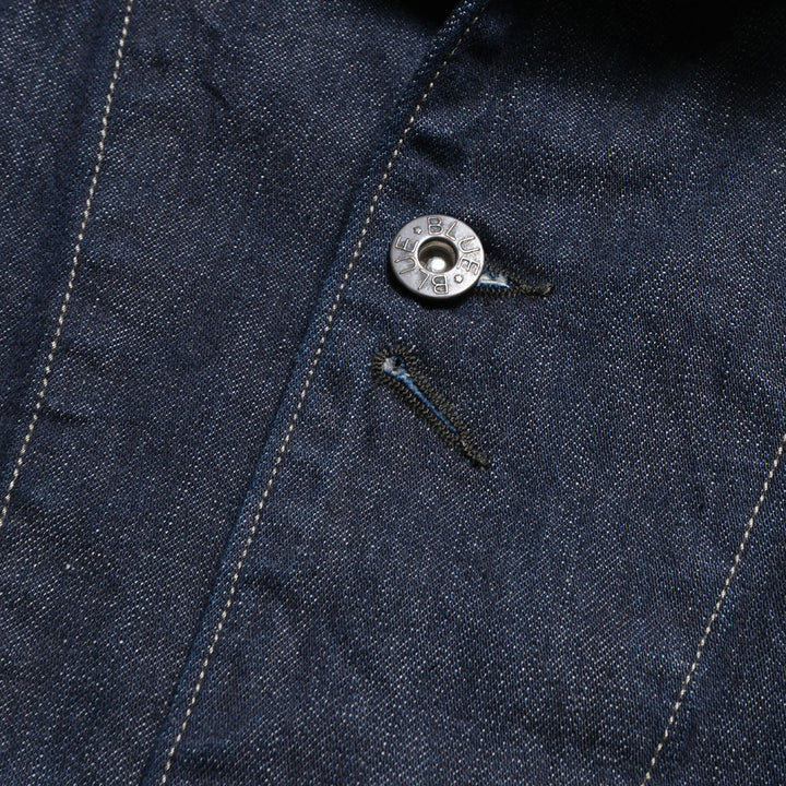 BLUE BLUE - JK101 - Selvedget Light Denim Raglan Sleeve Coverall - One Wash - 1004811