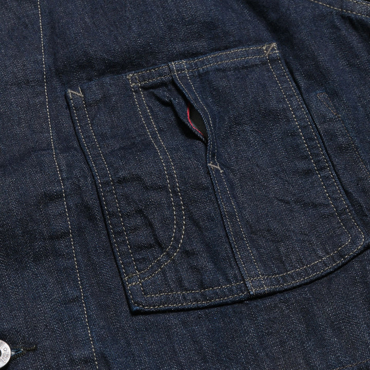 BLUE BLUE - JK101 - Selvedget Light Denim Raglan Sleeve Coverall - One Wash - 1004811