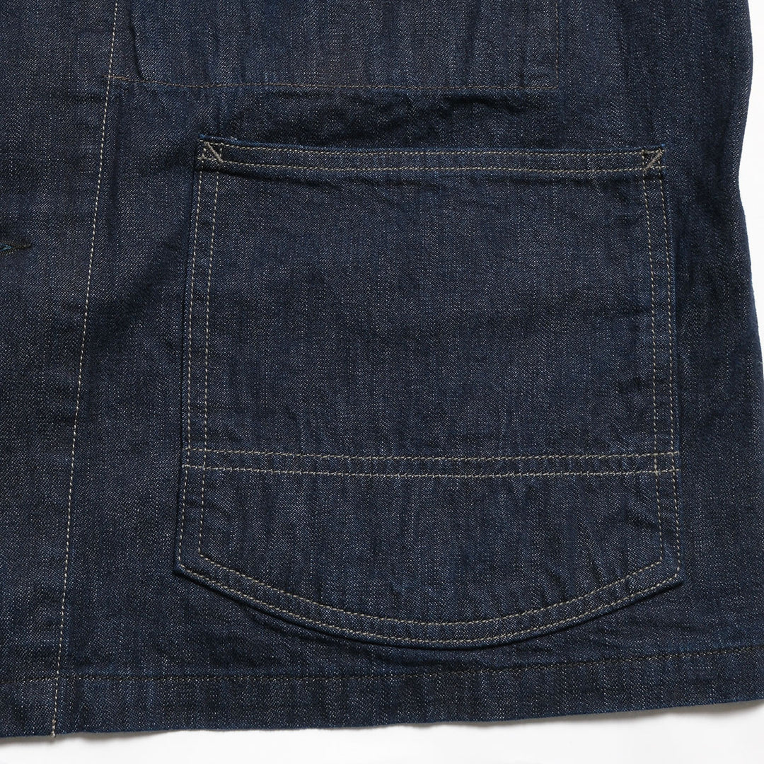 BLUE BLUE - JK101 - Selvedget Light Denim Raglan Sleeve Coverall - One Wash - 1004811