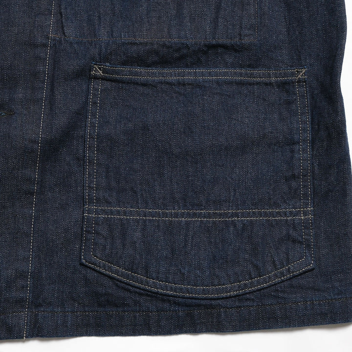 BLUE BLUE - JK101 - Selvedget Light Denim Raglan Sleeve Coverall - One Wash - 1004811