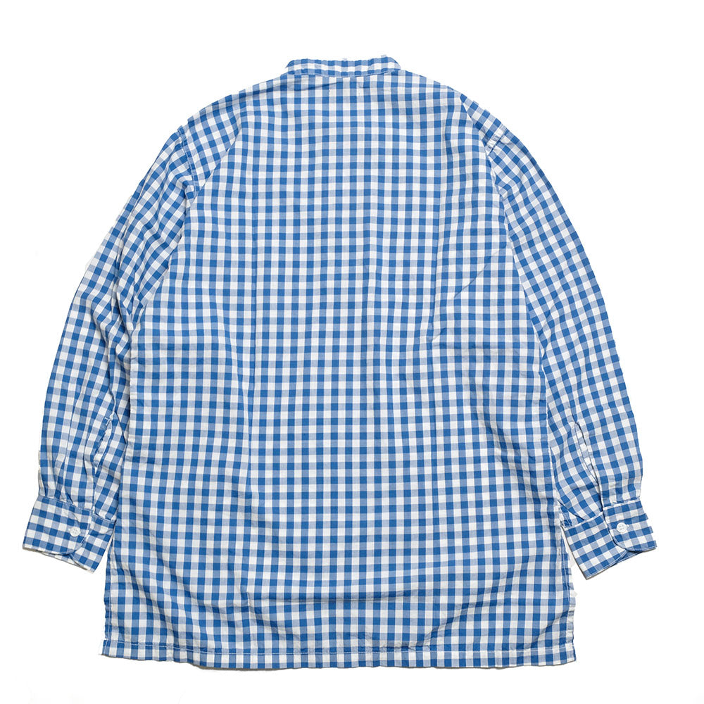 BLUE BLUE - GINGHAM CHECK STAND - UP COLLAR SHIRT - 1004844