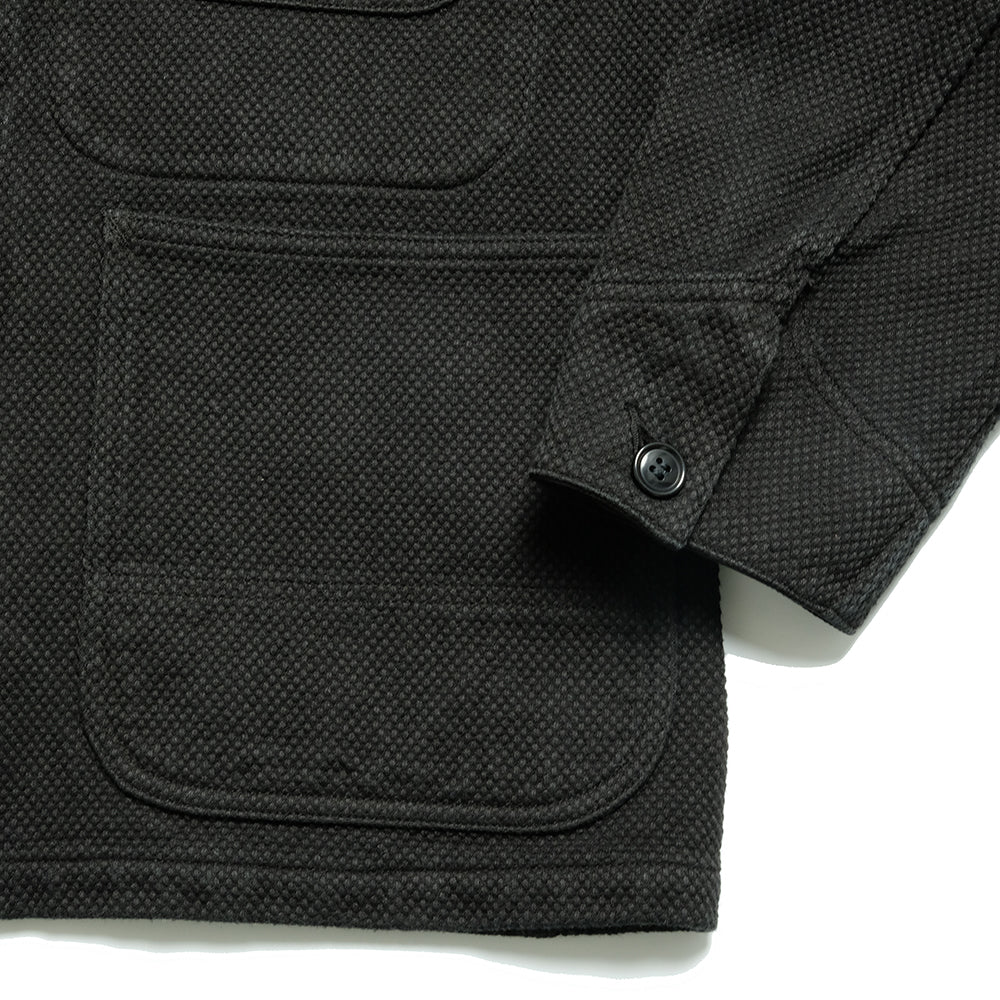 BLUE BLUE JAPAN -  Double-Weave Cloth Sashiko Dark Black hand dyeing Coverall - 1006411
