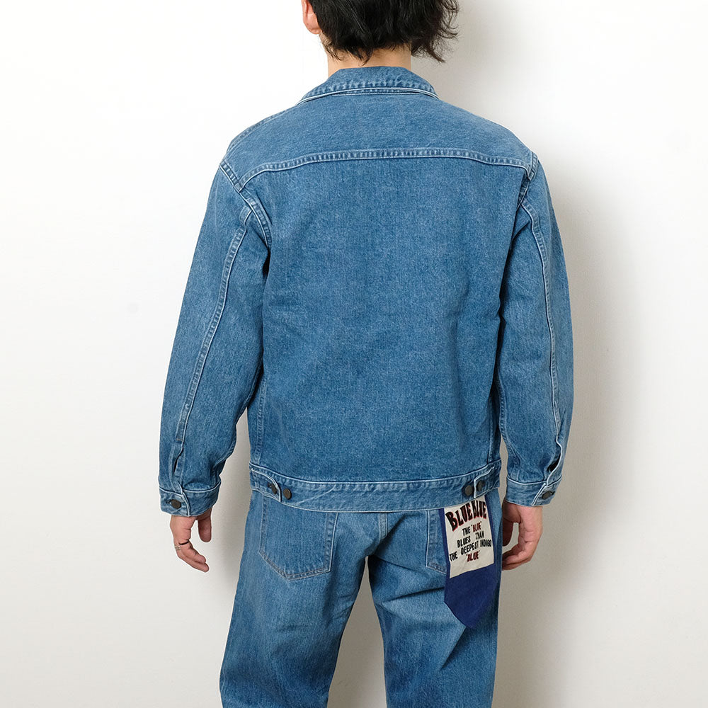 BLUE BLUE - Selvedge Denim 3rd Type Fade Trucker Jacket - 1006546