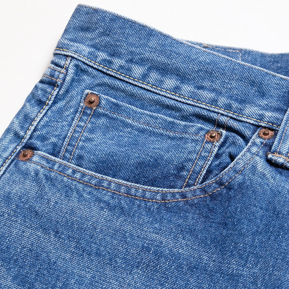 BLUE BLUE - PP01 - Selvedge Denim Fade Slim Straight Jeans - 1006547