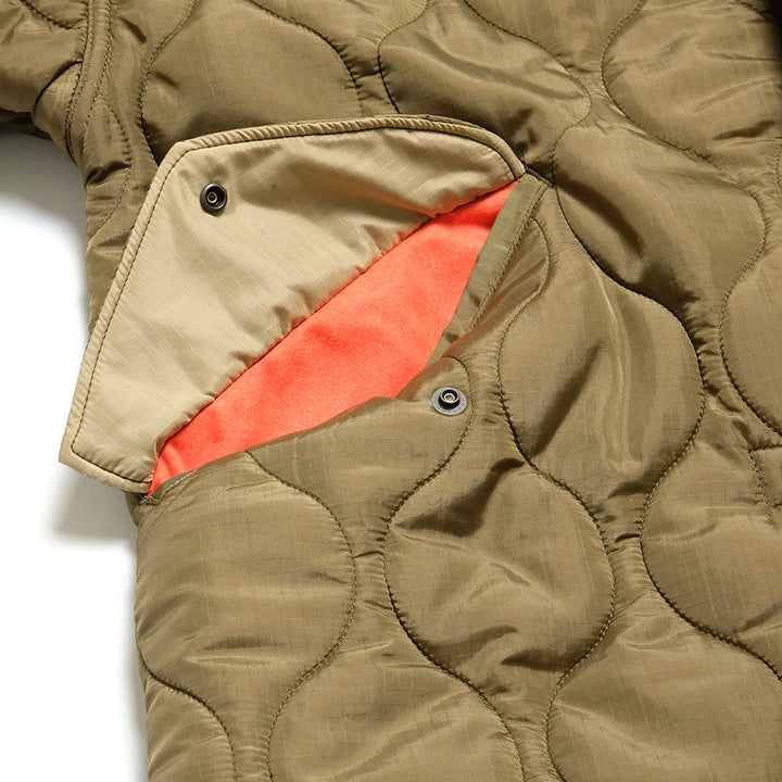 BLUE BLUE - Quilted Nylon Lightweight M-65 fishtail Coat - 1006744