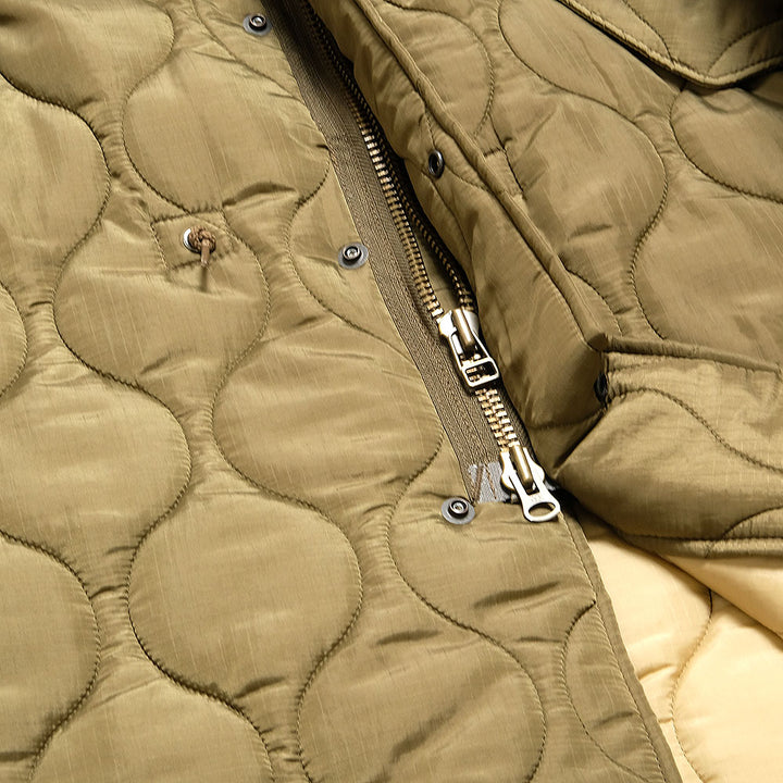 BLUE BLUE - Quilted Nylon Lightweight M-65 fishtail Coat - 1006744