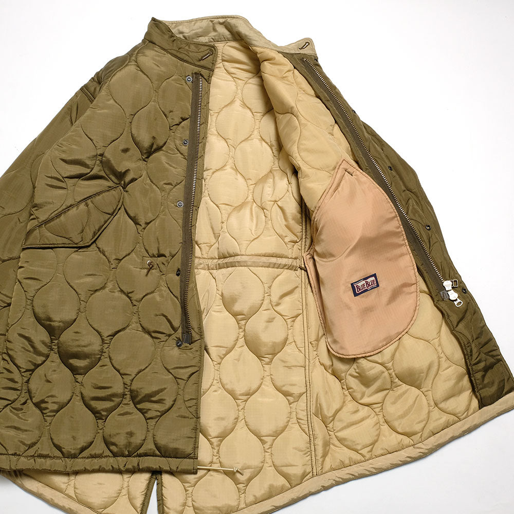 BLUE BLUE - Quilted Nylon Lightweight M-65 fishtail Coat - 1006744