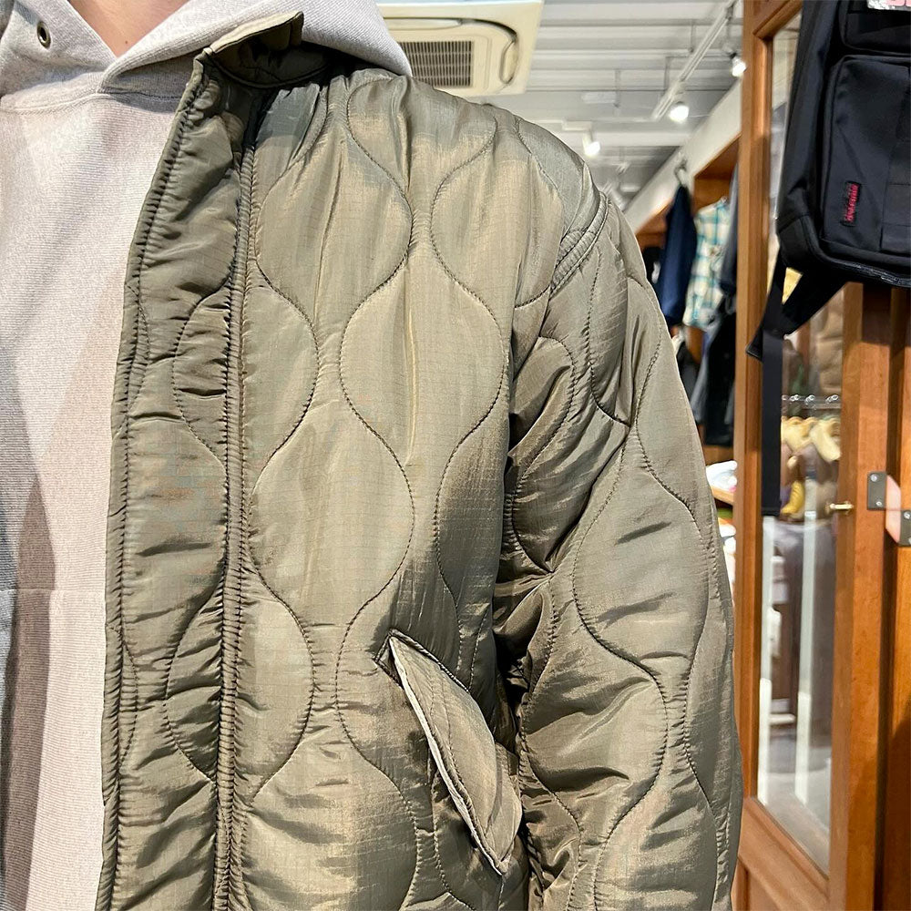 BLUE BLUE - Quilted Nylon Lightweight M-65 fishtail Coat - 1006744