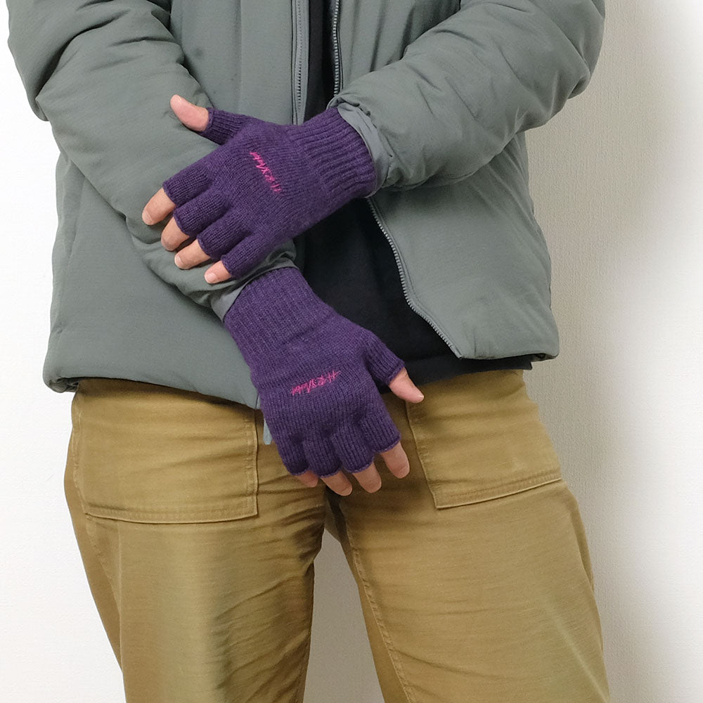HOLLYWOOD RANCH MARKET - Washable Merino Wool HRMarket Fingerless Gloves - 1006775