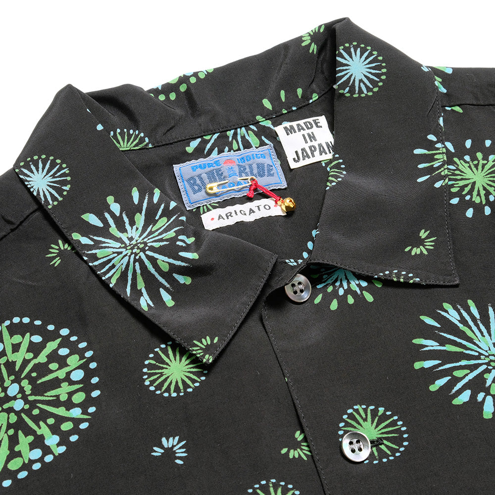 BLUE BLUE JAPAN - Rayon Hanabi (Fireworks) Print Aloha - 1007620