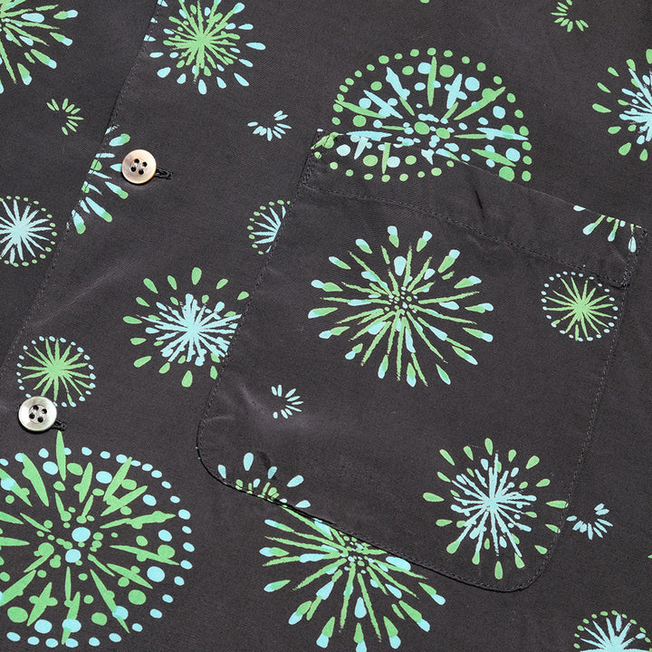 BLUE BLUE JAPAN - Rayon Hanabi (Fireworks) Print Aloha - 1007620